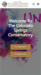 Mobile Screenshot of coloradospringsconservatory.org